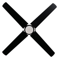 52 Inch Aldea IV AC Matte Black Indoor Ceiling Fan 4-Blade Reversible