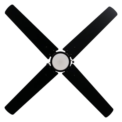52 Inch Aldea IV AC Matte Black Indoor Ceiling Fan 4-Blade Reversible