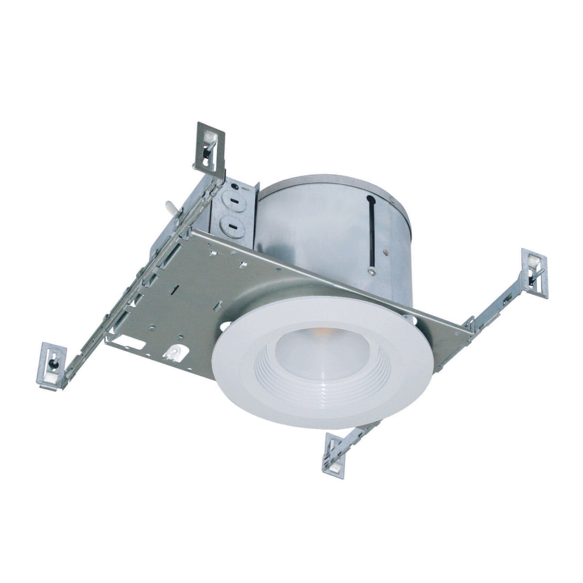6-inch Metallic Recessed Light Housing with Integrated LED