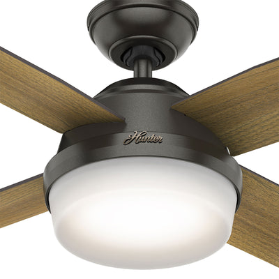44 inch Dempsey Noble Bronze Ceiling Fan with LED Light Kit and Handheld Remote