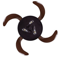 Meridian 48 Inch 3 Light Bronze Fan with Retractable Blades
