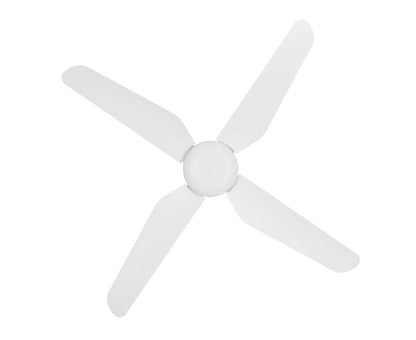Aria 52 Inch White Fan with 1 Light and Remote