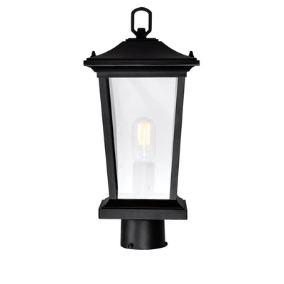 Leawood Outdoor Lantern Heads Black 1 Light