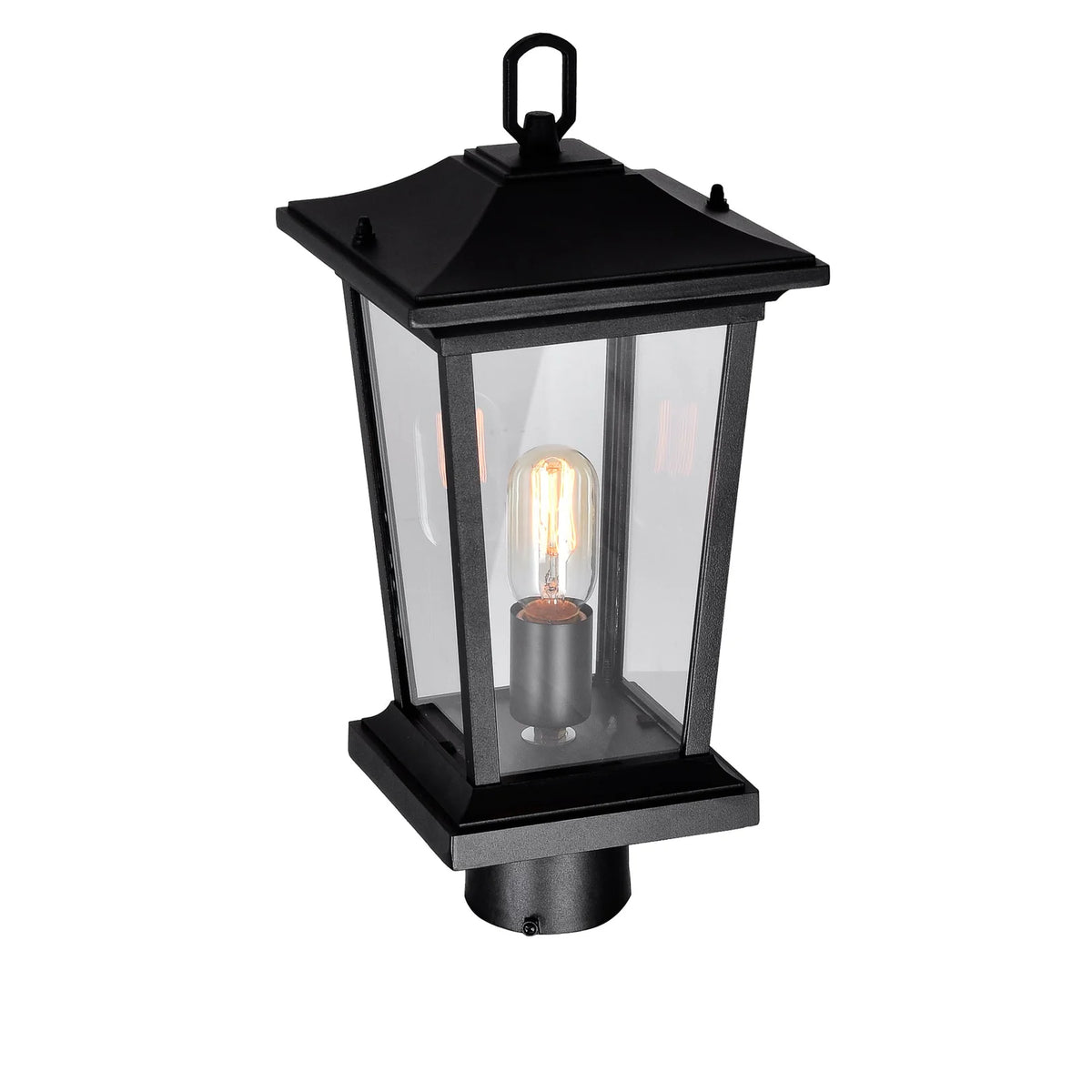 Leawood Outdoor Lantern Heads Black 1 Light