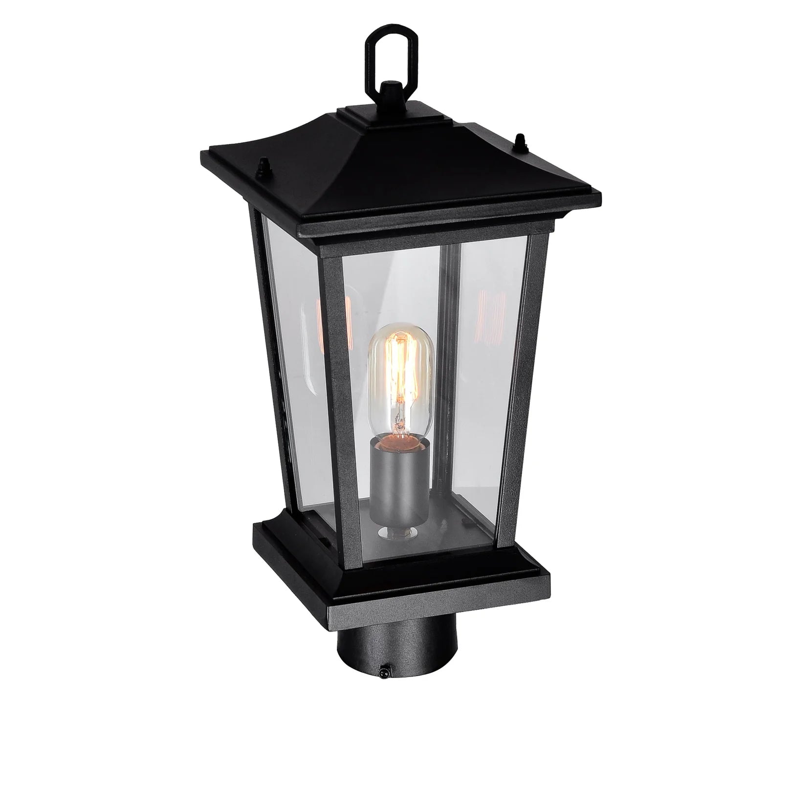 Leawood Outdoor Lantern Heads Black 1 Light