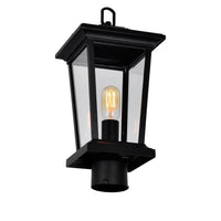 Leawood Outdoor Lantern Heads Black 1 Light