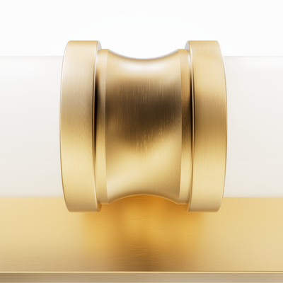 Lenlock 22-inch 2-light Alturas Gold Vanity Light with Cased White Glass