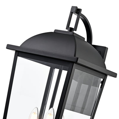 11'' Houston Powder Coated Black 3 Light Lantern