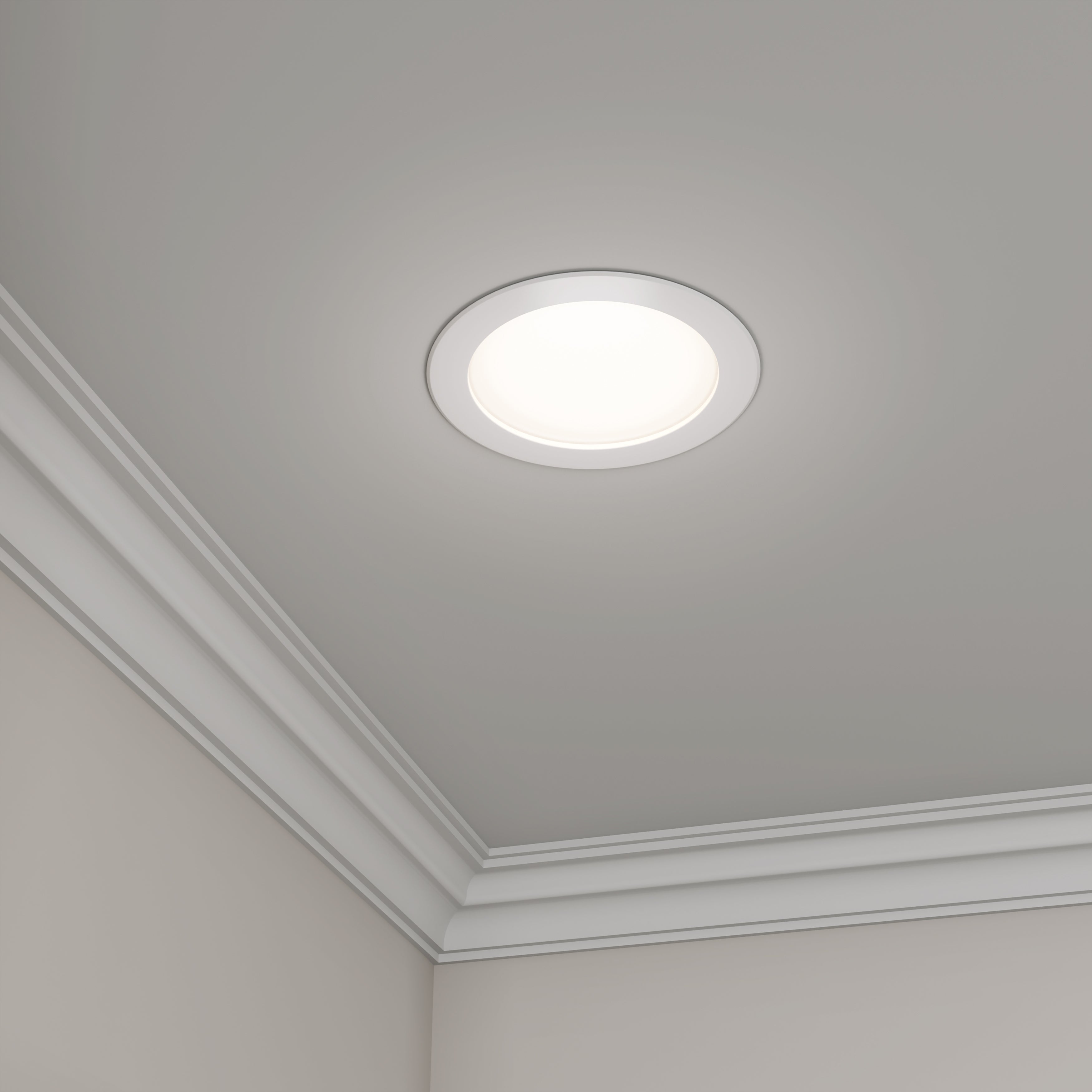 8-inch White Commercial Wall Light with 5-CCT Selectable White