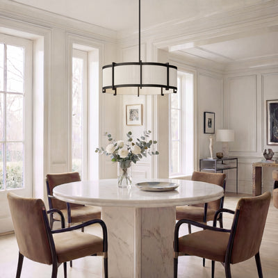 9'' Marlbeck Matte Black 4 Light Pendant