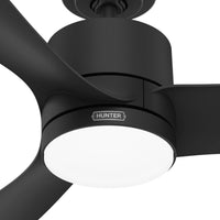 52 inch Bolsa Matte Black Ceiling Fan with LED Light Kit and Handheld Remote