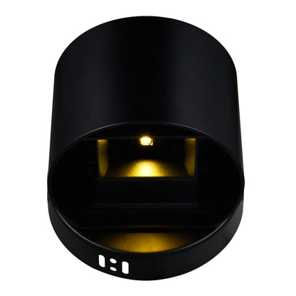 Lilliana Round Black Wall Sconce Integrated LED Fixture