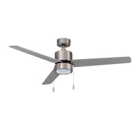 52 Inch Aldea III AC Brushed Nickel Indoor Ceiling Fan 3-Blade