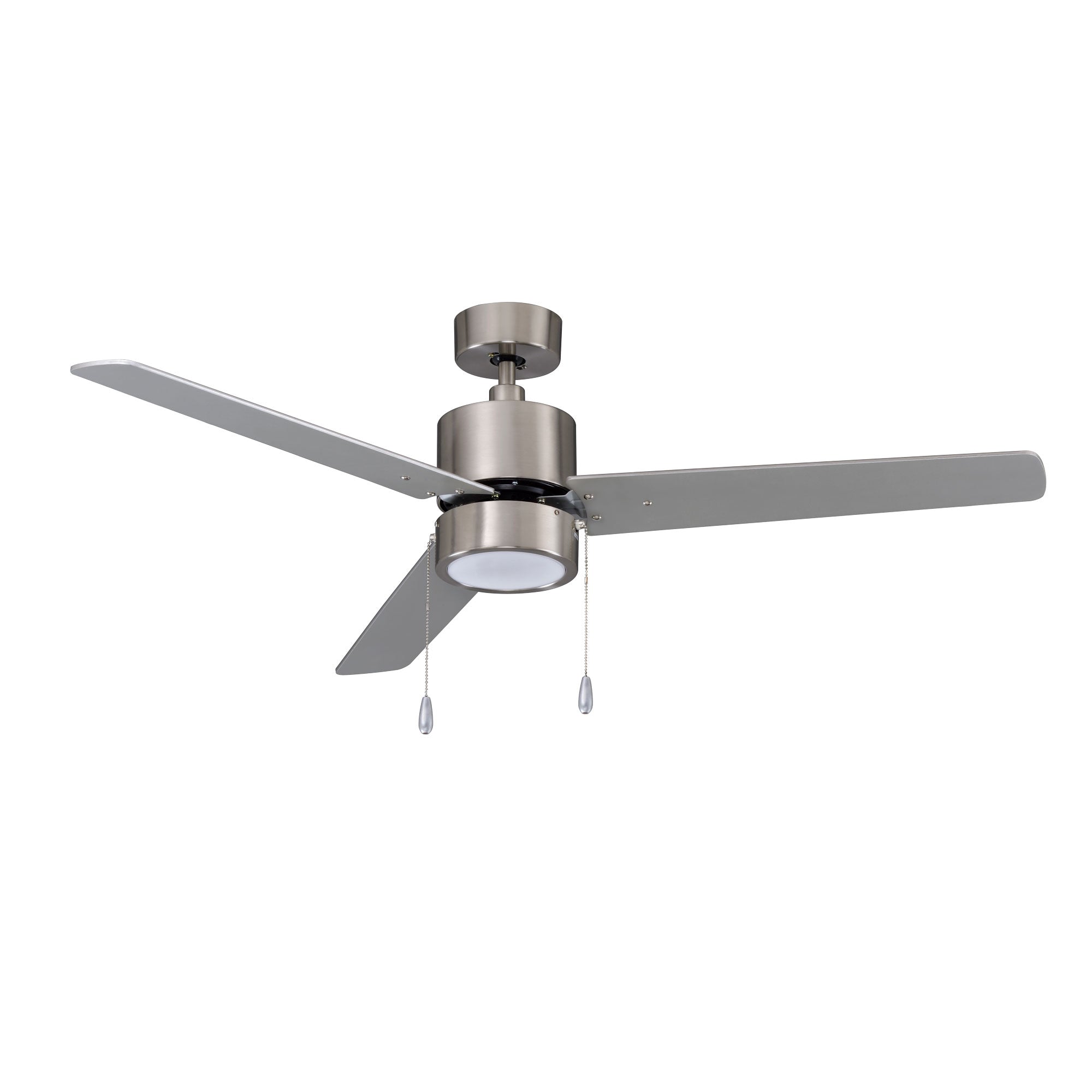 52 Inch Aldea III AC Brushed Nickel Indoor Ceiling Fan 3-Blade