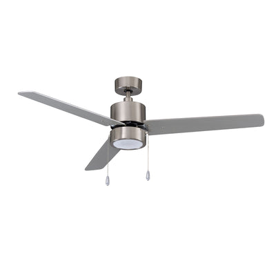 52 Inch Aldea III AC Brushed Nickel Indoor Ceiling Fan 3-Blade