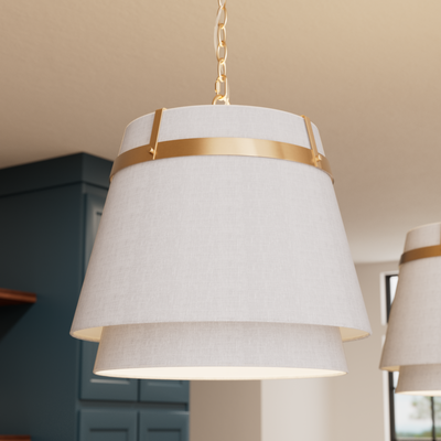 Karloff 11.75-inch 3-light Alturas Gold Semi-Flush Mount with Clear Glass