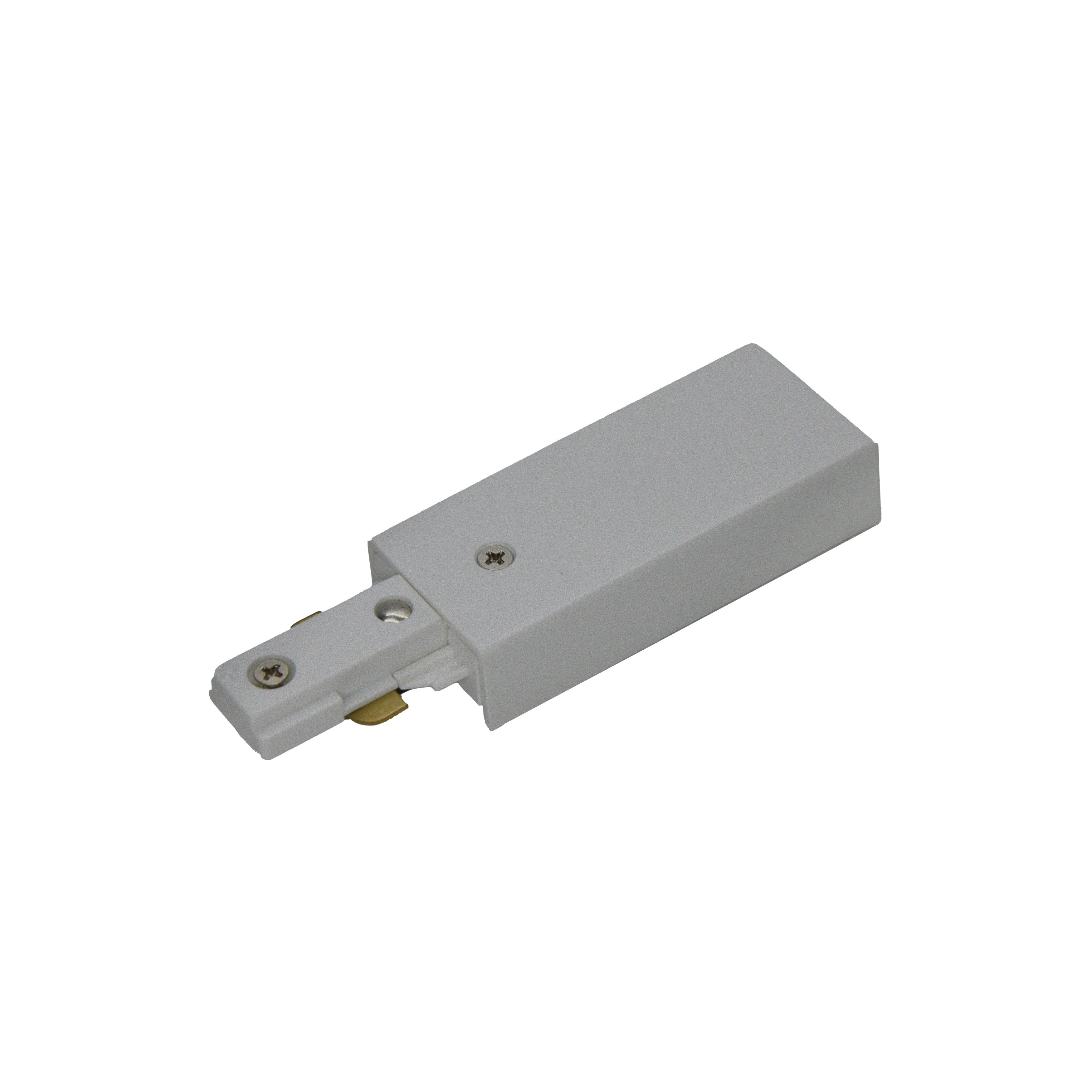 4.75-inch Brushed Aluminum Track End Feed