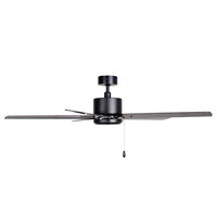52 Inch Aldea IX AC Matte Black Outdoor Ceiling Fan 5-Blade