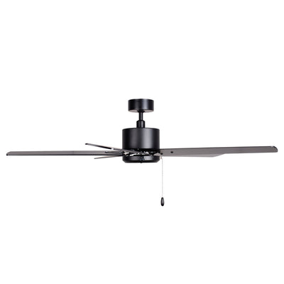 52 Inch Aldea IX AC Matte Black Outdoor Ceiling Fan 5-Blade
