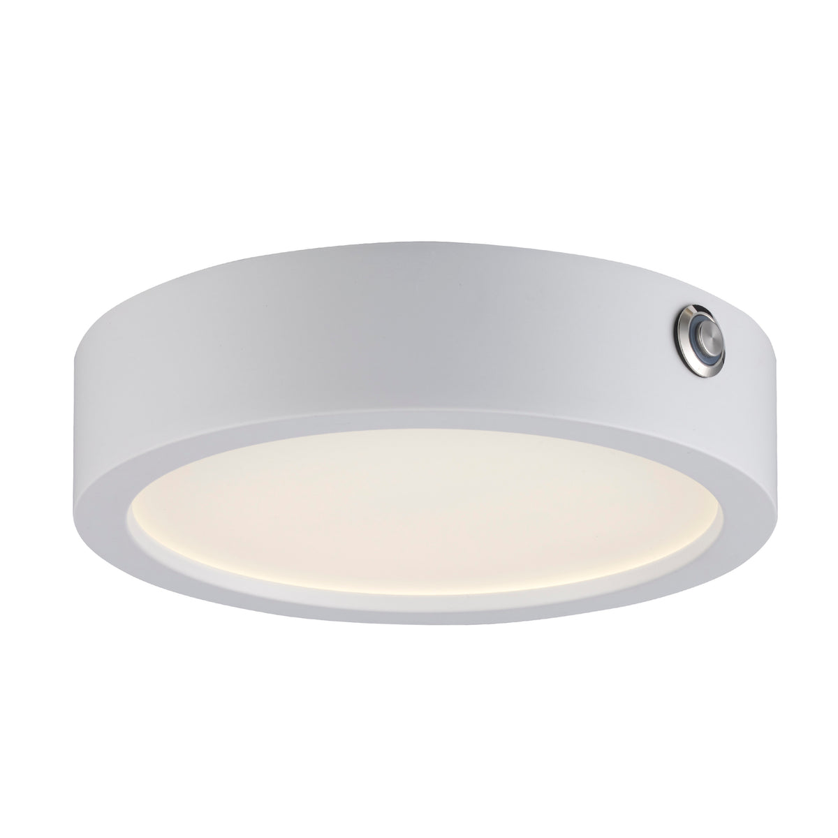 7-inch White Wall Light with 3000K Light
