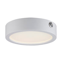 7-inch White Wall Light with 3000K Light