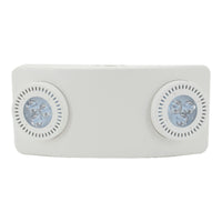 12.25-inch White Emergency Light with 4.3W Output and Self Diagnostic Testing
