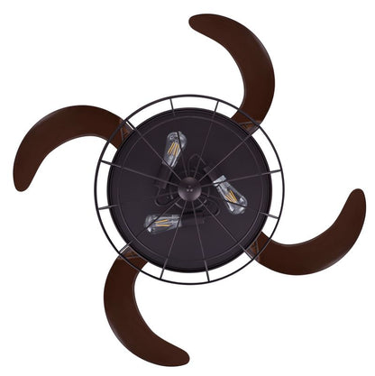 Industri 48 Inch 3 Light Bronze Ceiling Fan with Retractable Blades