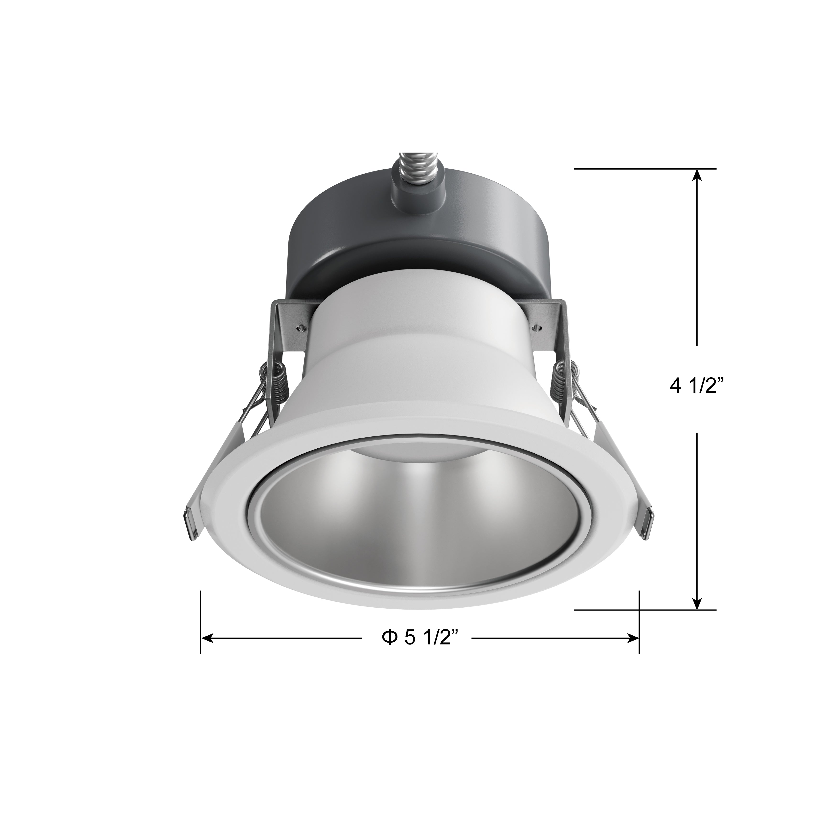 4-inch White Commercial Wall Light