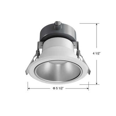 4-inch White Commercial Wall Light
