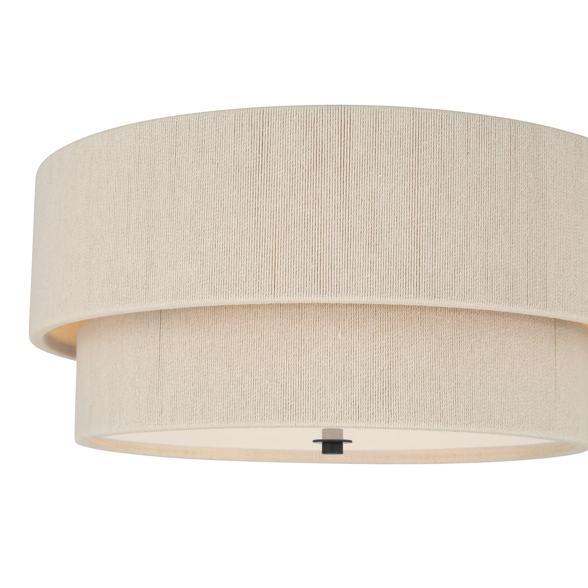 8'' Helbert Matte Black 4 Light Flush Mount