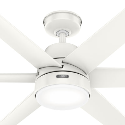 60 inch Skysail ENERGY STAR® Fresh White WeatherMax Indoor / Outdoor Ceiling Fan with LED Light Kit and Wall Control