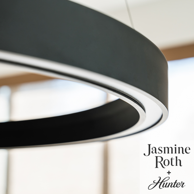 Canoga 30-inch Matte Black 3000K LED Chandelier