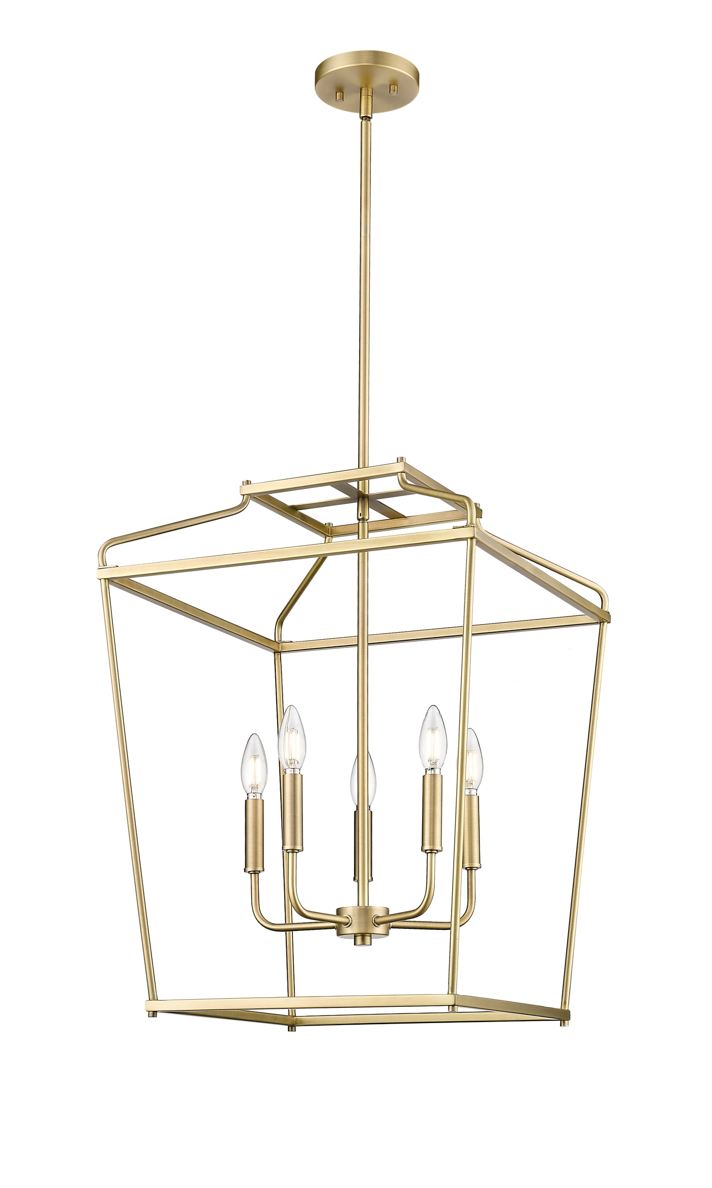 25'' Nellita Vintage Brass 5 Light Pendant