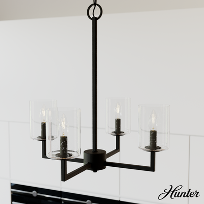 Beverly Glen 31-inch 6-light Luxe Gold Chandelier with Amber Glass