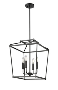 21'' Nellita Matte Black 4 Light Pendant