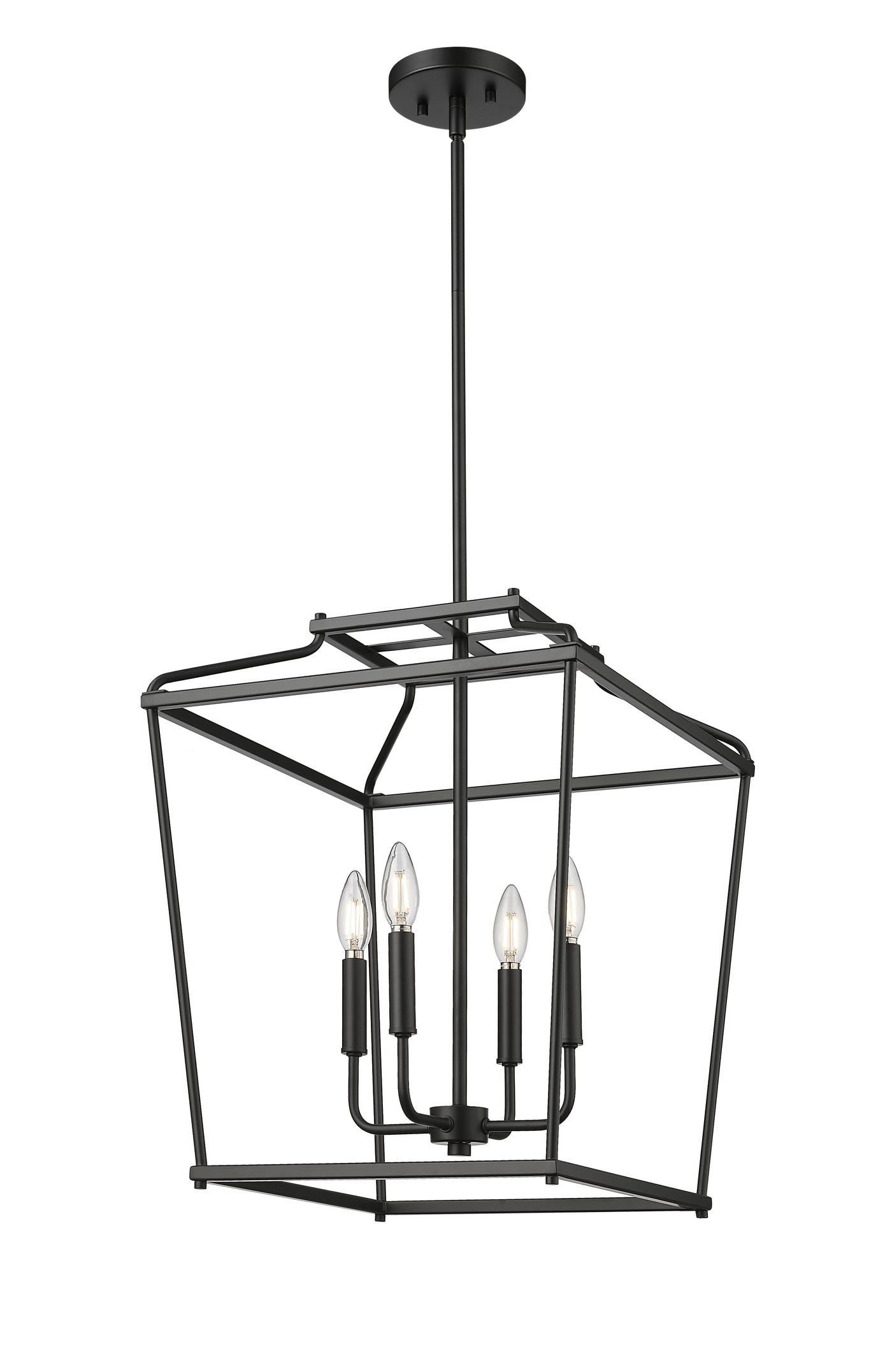 21'' Nellita Matte Black 4 Light Pendant