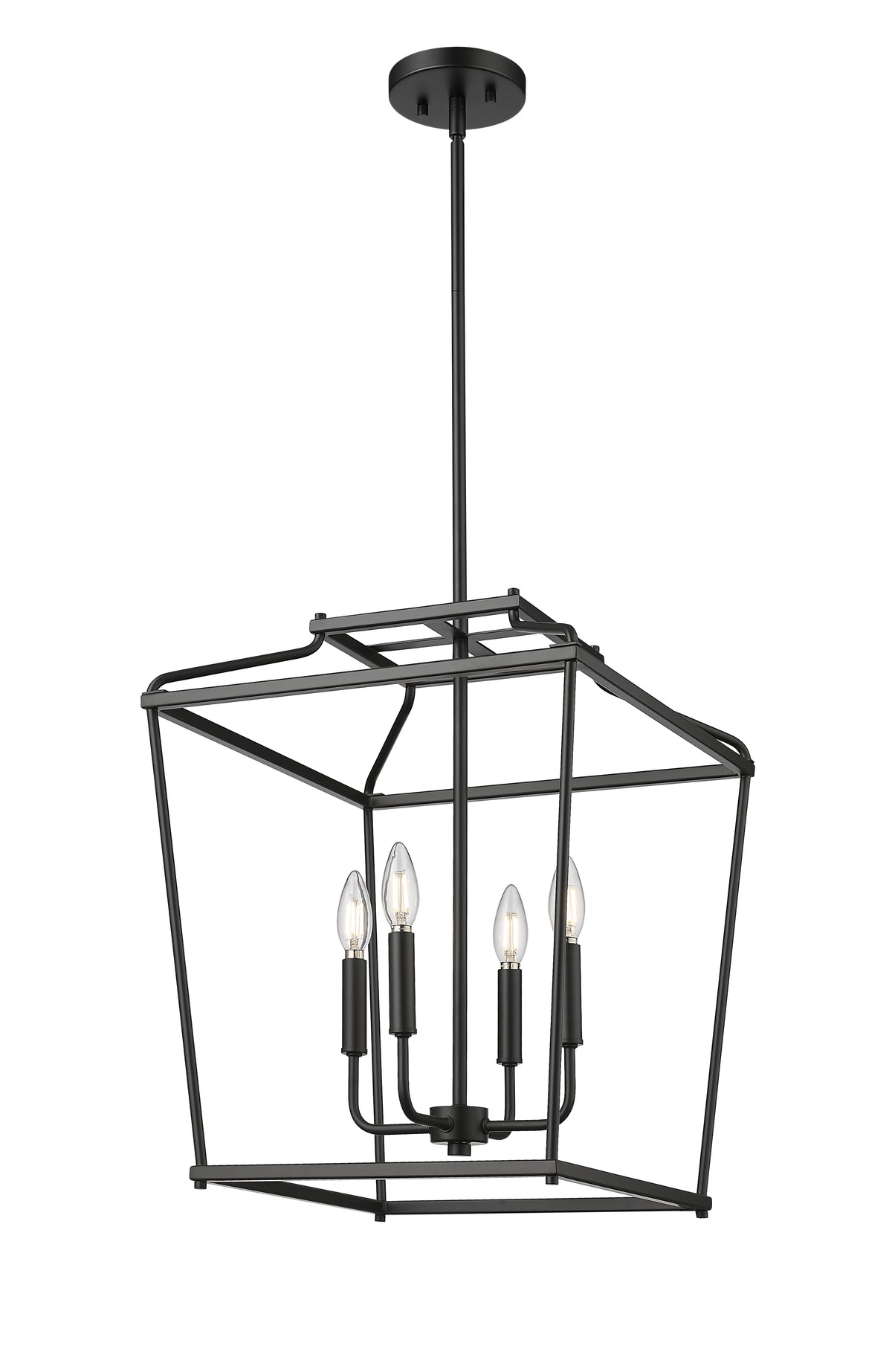 21'' Nellita Matte Black 4 Light Pendant