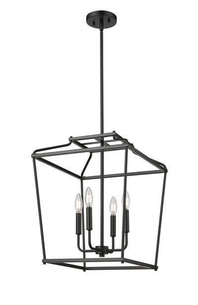 21'' Nellita Matte Black 4 Light Pendant