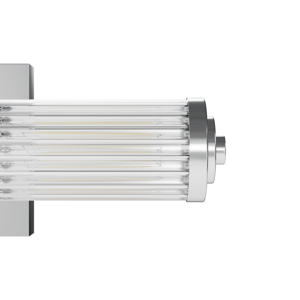 Holly Grove 18-inch 2-light Chrome Vanity Light with Clear Glass