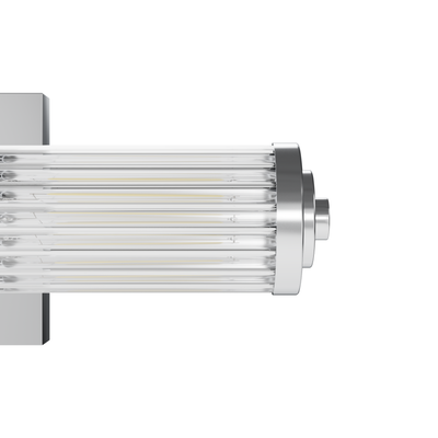 Holly Grove 18-inch 2-light Chrome Vanity Light with Clear Glass