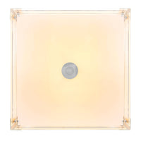 Lucie 4 Light 17in Chrome Flush Mount Square Drum Shade