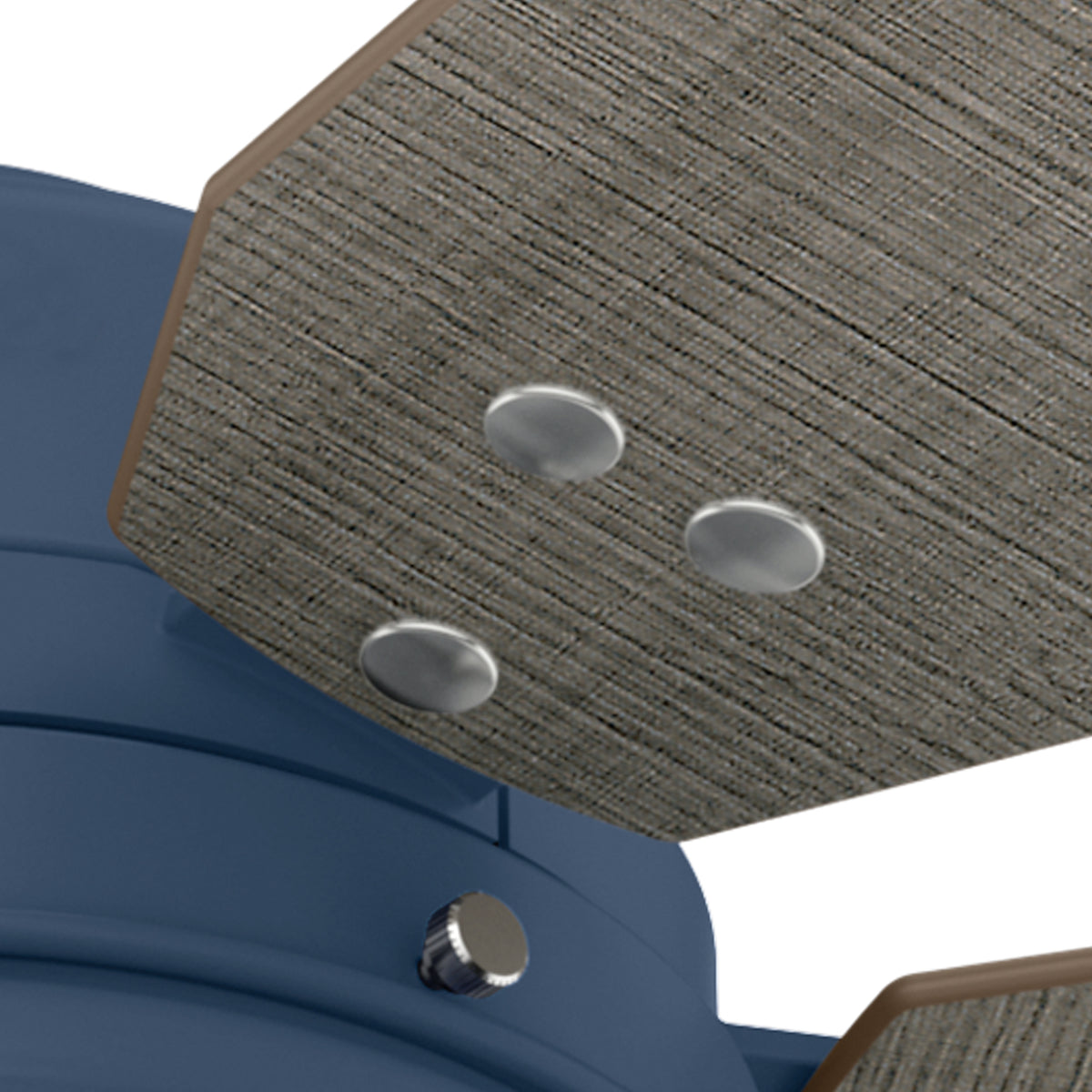 52 inch Mill Valley Indigo Blue Damp Rated Ceiling Fan with LED Light Kit and Pull Chain