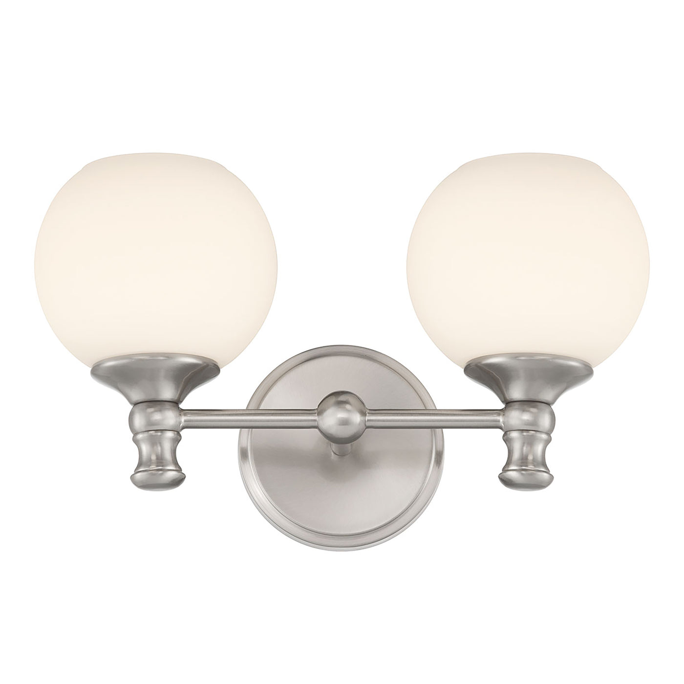14.75'' Orlisse Brushed Nickel 2 Light Bath Vanity