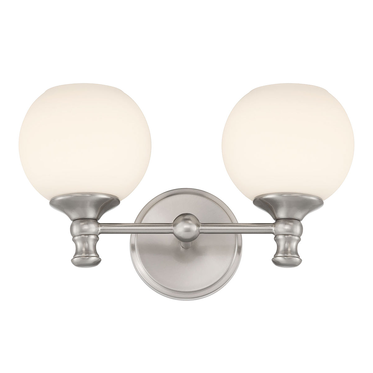 14.75'' Orlisse Brushed Nickel 2 Light Bath Vanity