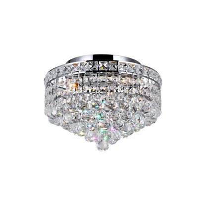 Luminous 3 Light Chrome Flush Mount Ceiling Fixture