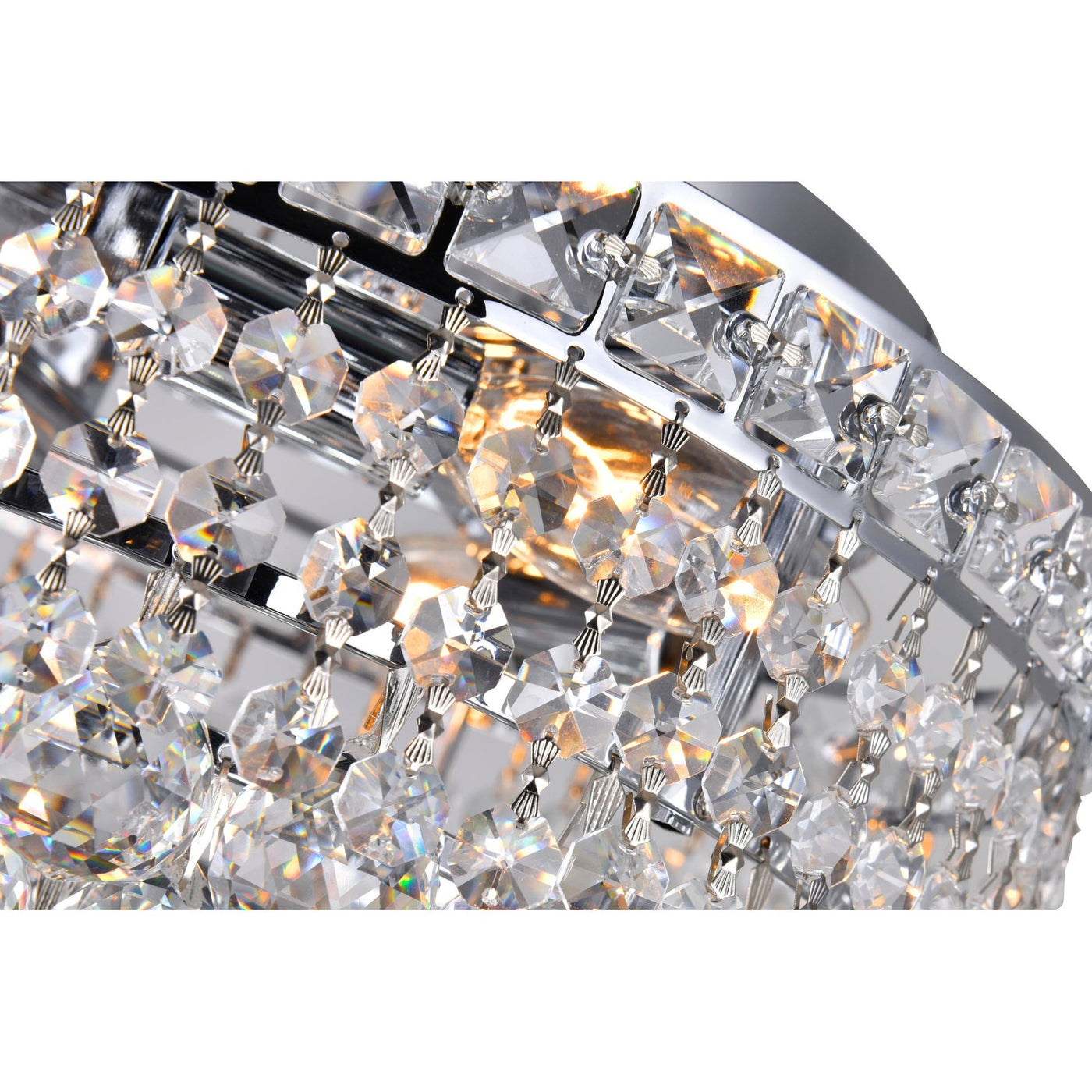 Luminous 3 Light Chrome Flush Mount Ceiling Fixture