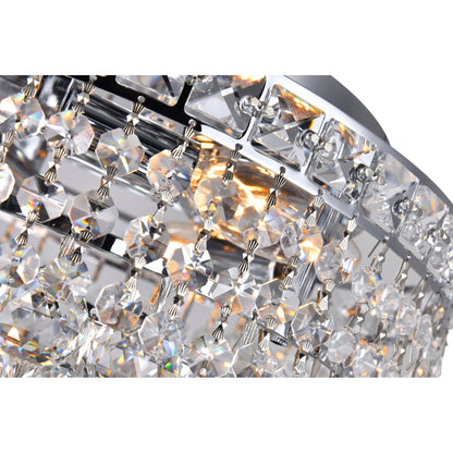 Luminous 3 Light Chrome Flush Mount Ceiling Fixture