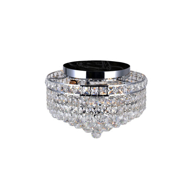 Luminous 3 Light Chrome Flush Mount Ceiling Fixture
