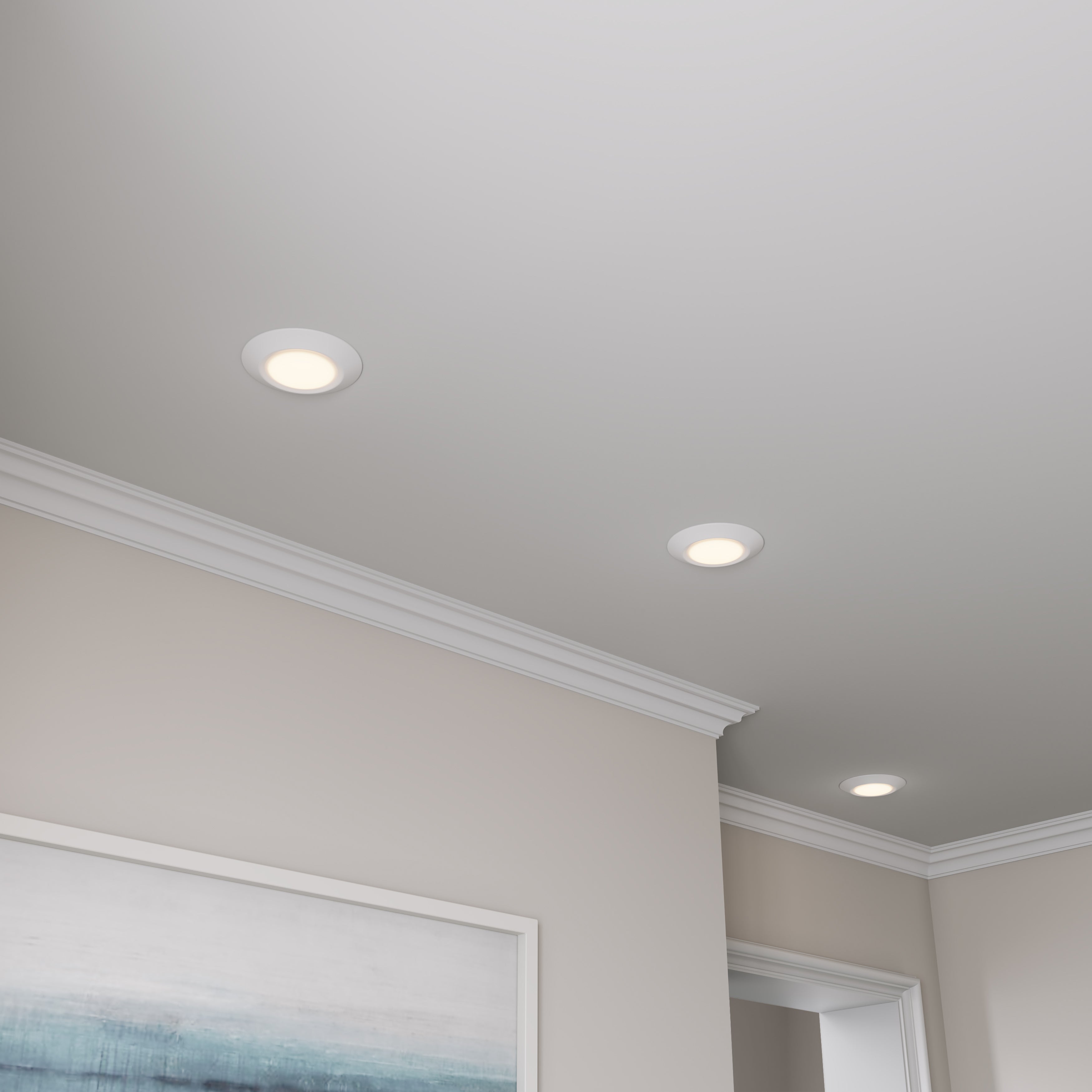 9-inch White Wall Light