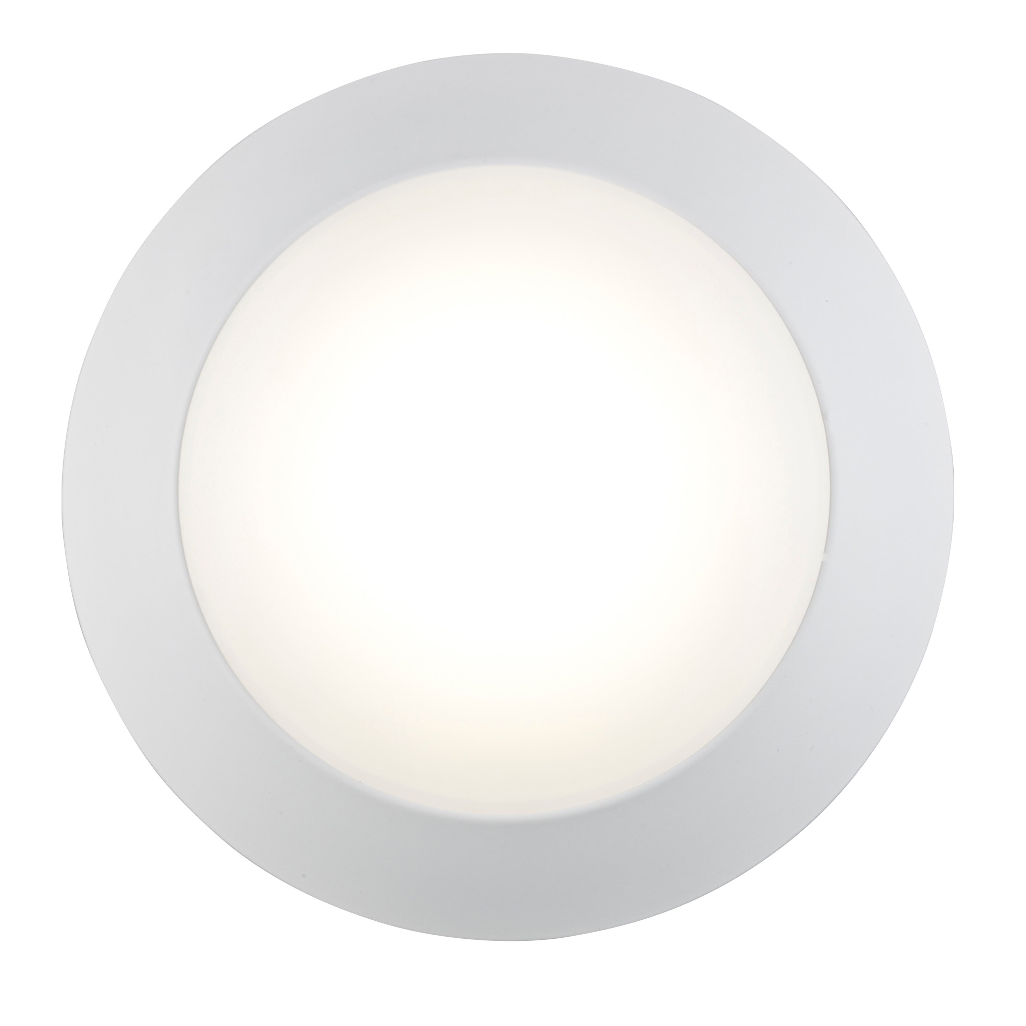 9-inch White Wall Light with 3000K Light